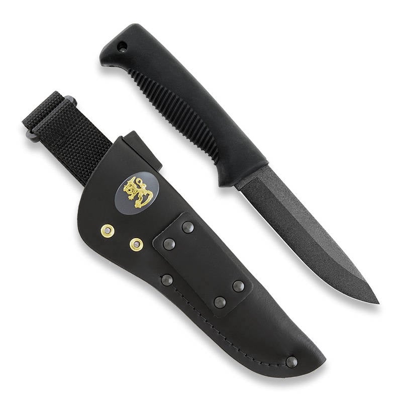 FJP005 - M07 Ranger Puukko Teflon, kožené pouzdro, znak lva