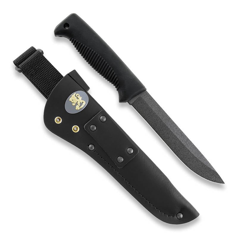 FJP006 - M95 Ranger Puukko Teflon, kožené pouzdro, znak lva